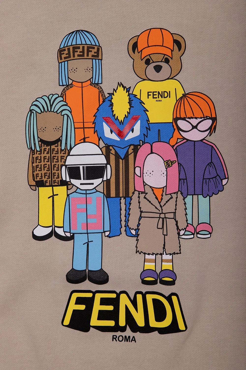 Fendi Kids Logo Printed Hoodie