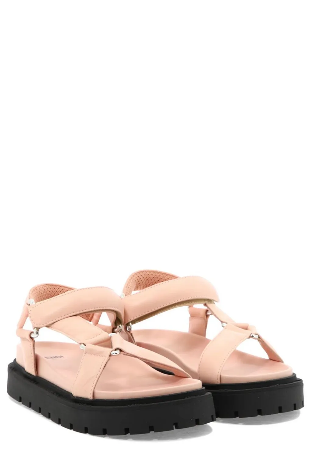 Fendi Kids Logo Detailed Slingback Sandals