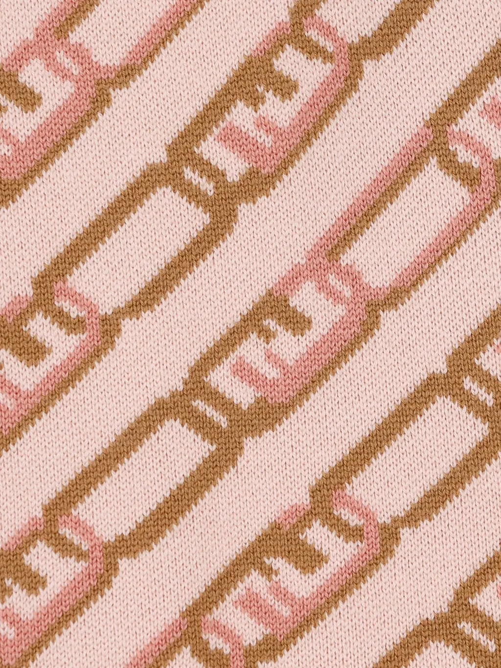 Fendi Kids Logo Embroidered Knitted Mini Skirt