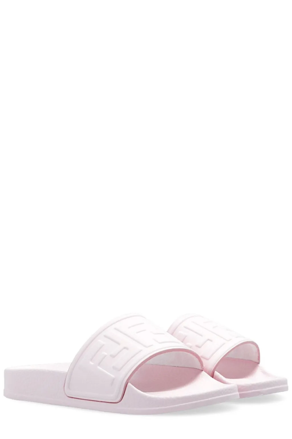 Fendi Kids Ff Logo Embossed Slip-On Slides