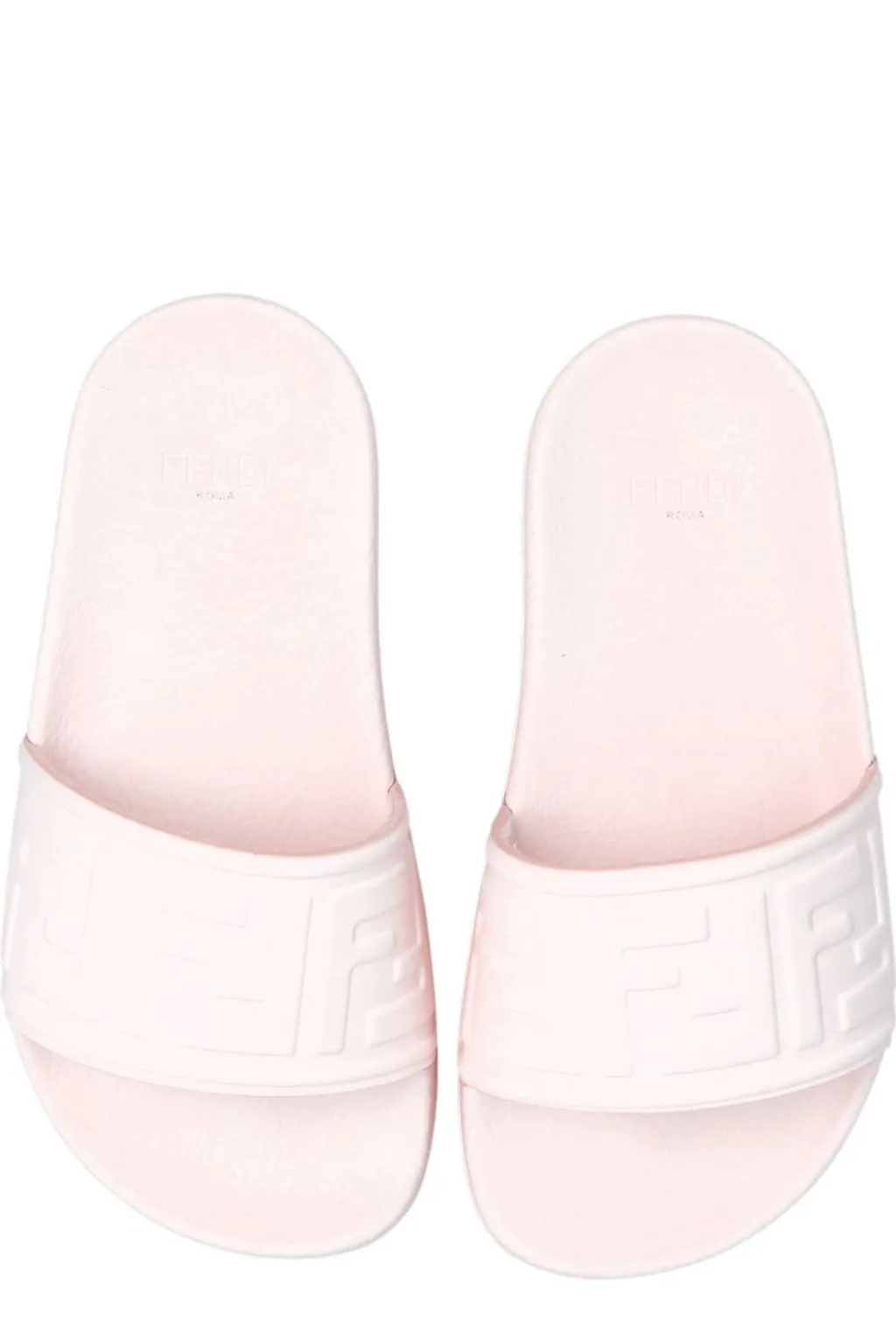 Fendi Kids Ff Logo Embossed Slip-On Slides