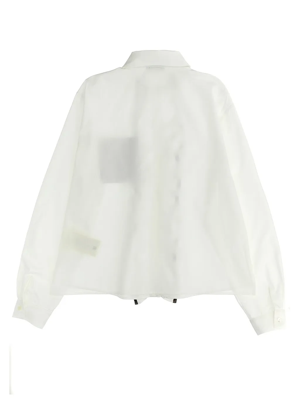 Fendi Kids Ff Jacquard Ruffled Poplin Shirt