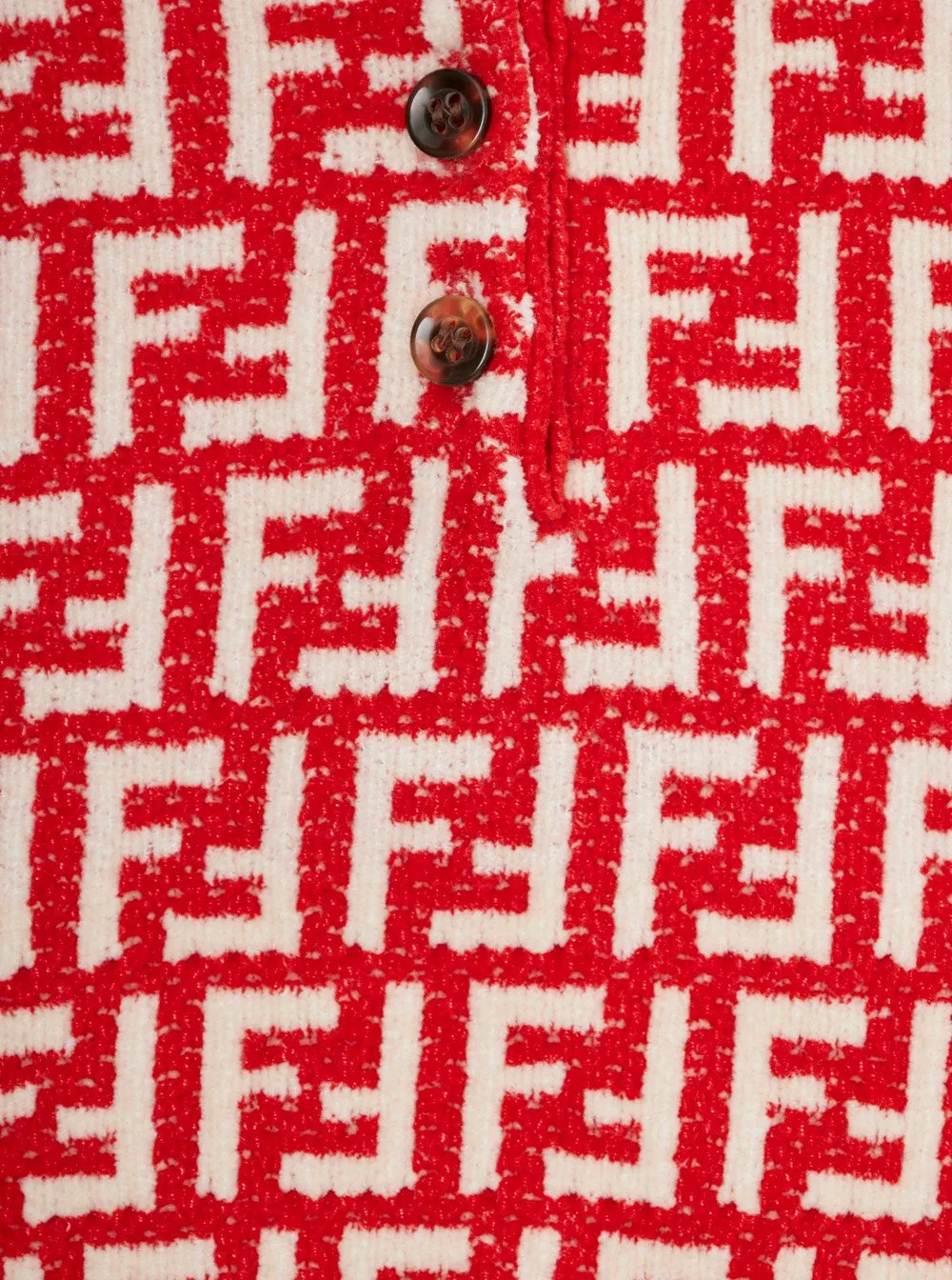Fendi Kids All-Over Ff Motif Intarsia Jumper