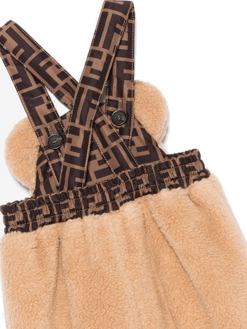 Fendi Kids Bear Overalls Suit