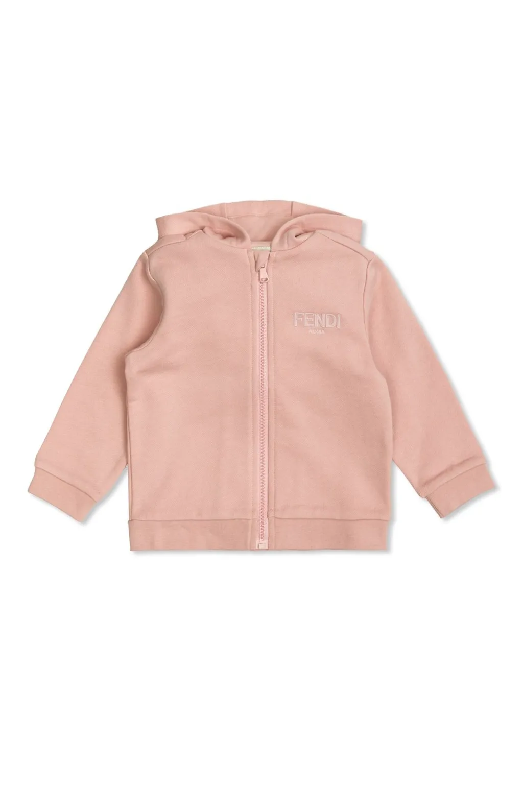Fendi Kids Logo Embroidered Hoodie