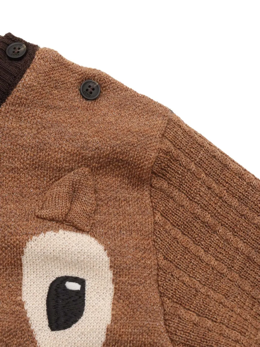Fendi Kids Animal Motif Crewneck Jumper
