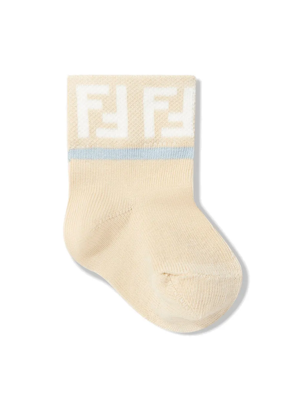 Fendi Kids Logo Intarsia Set Of Socks