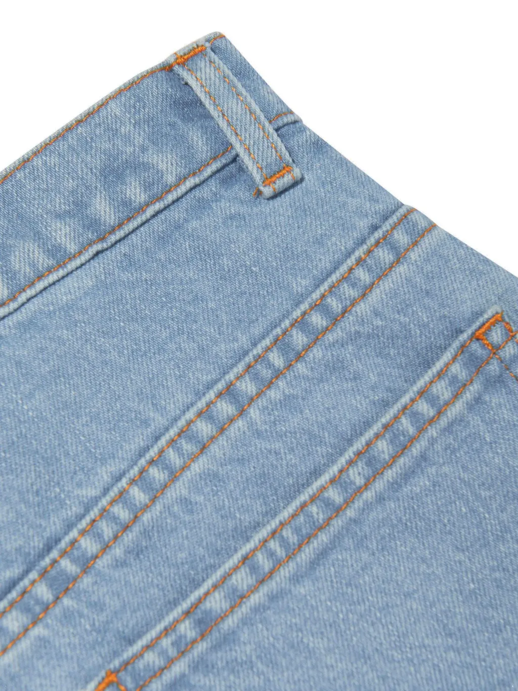 Fendi Kids Logo-Embroidered Denim Shorts