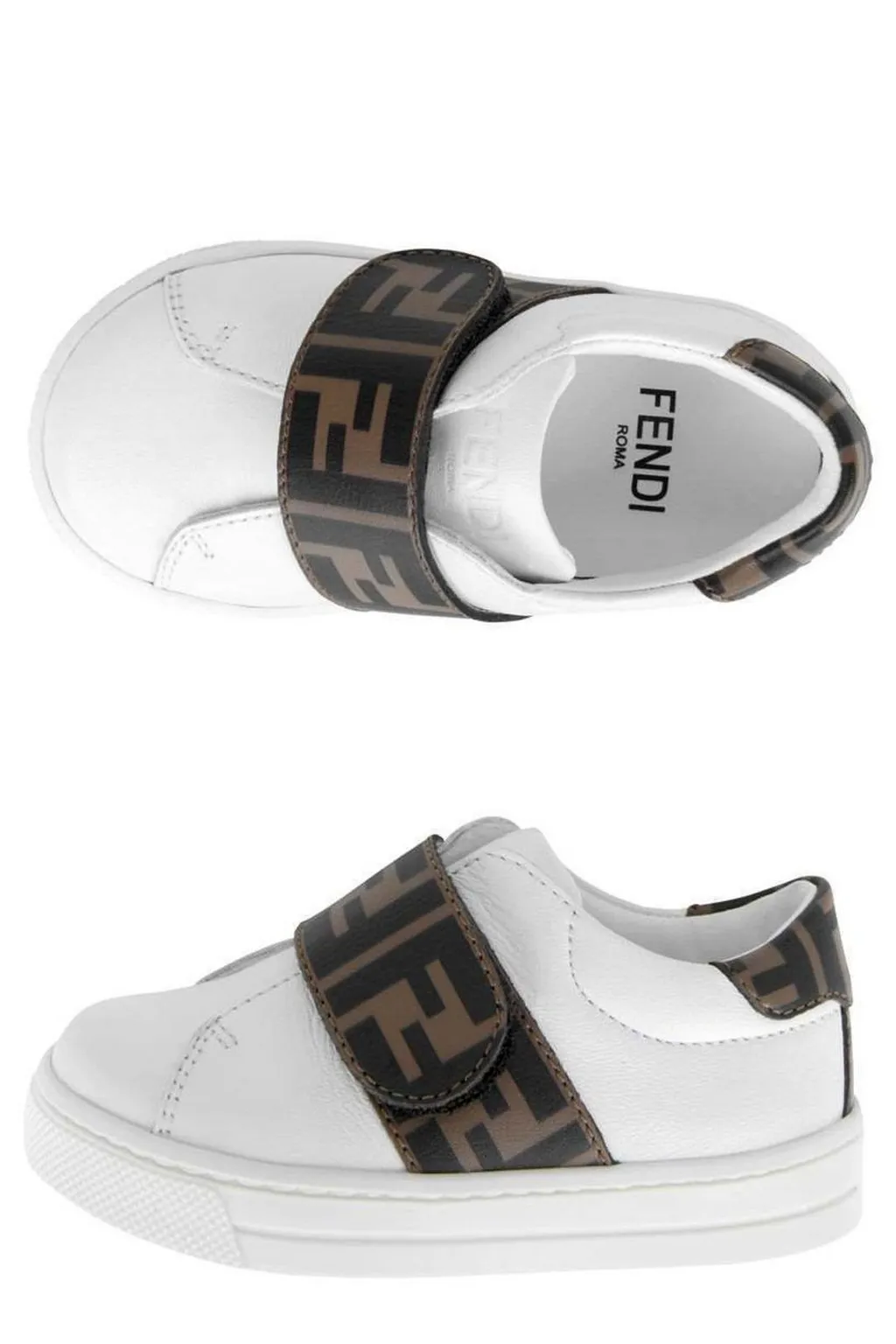 Fendi Kids Logo-Printed Sneakers