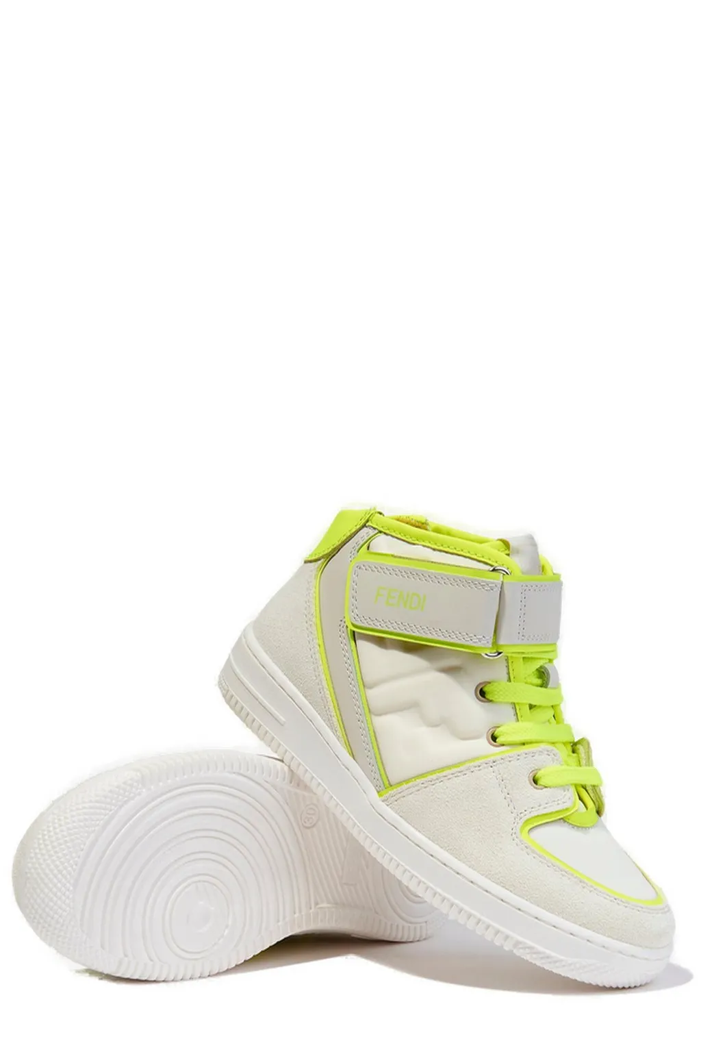 Fendi Kids Panelled High-Toe Sneakers