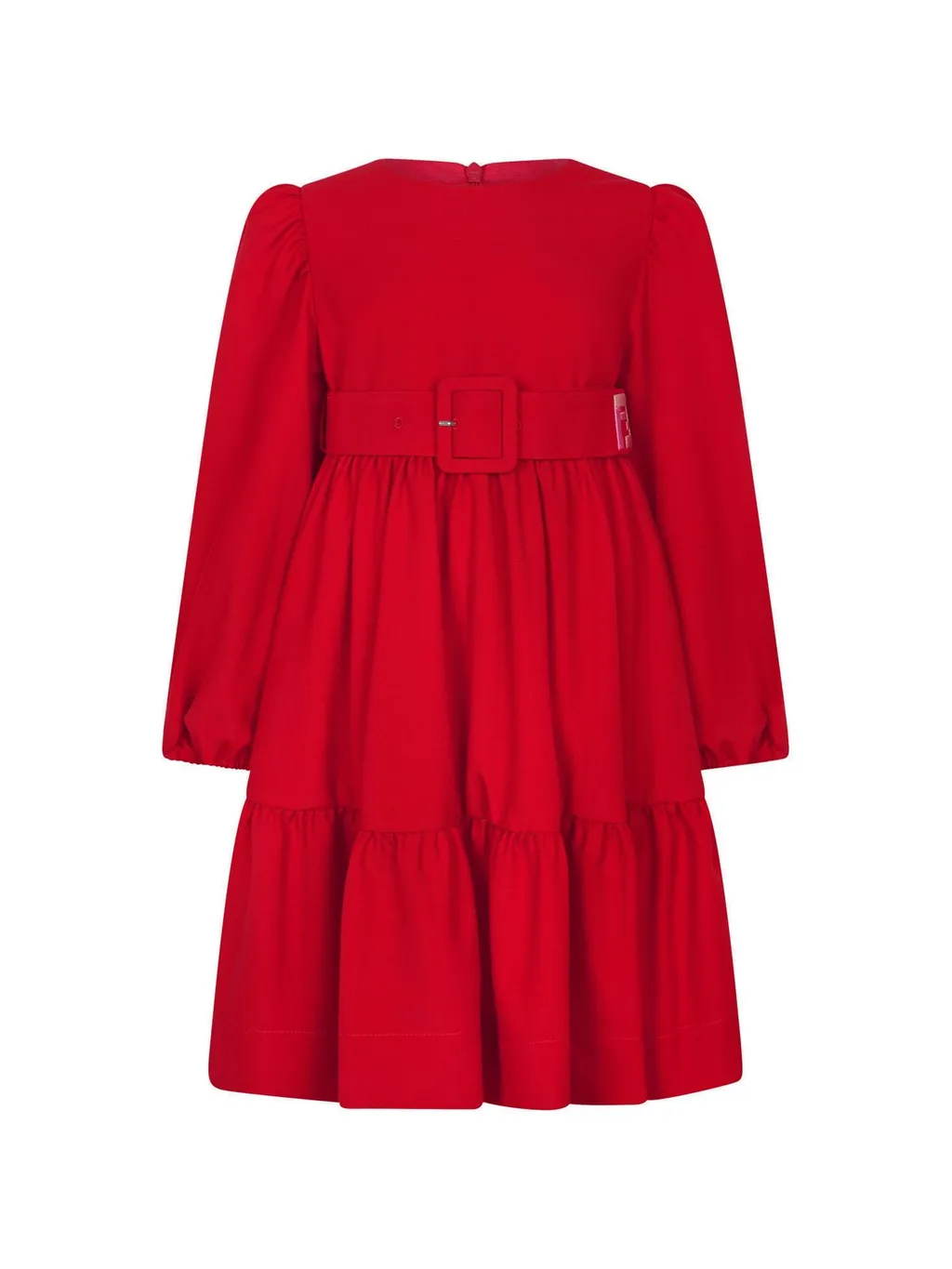 Fendi Kids Long-Sleeved Belted Dress
