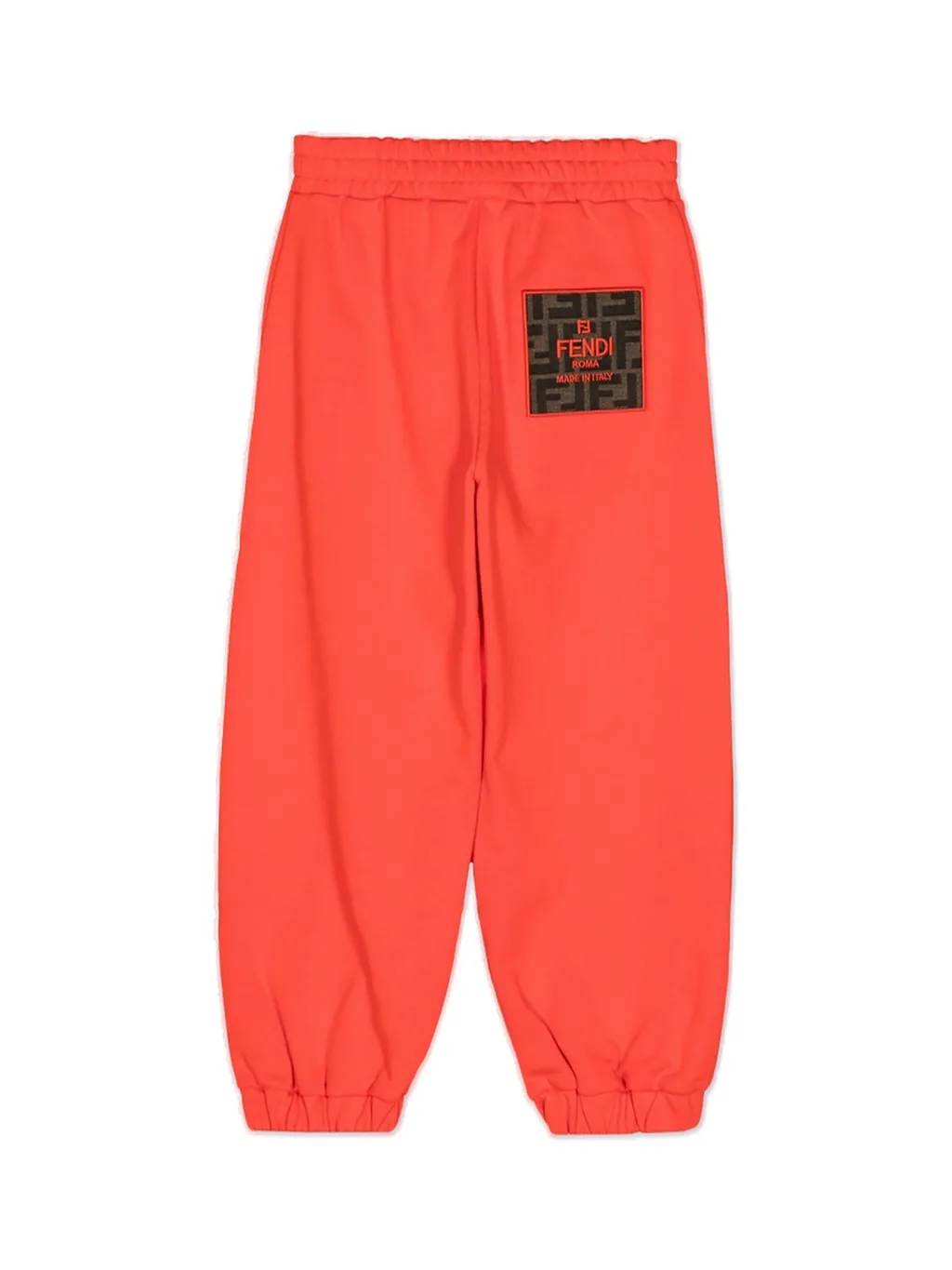 Fendi Kids Logo Embroidered Straight Leg Trousers