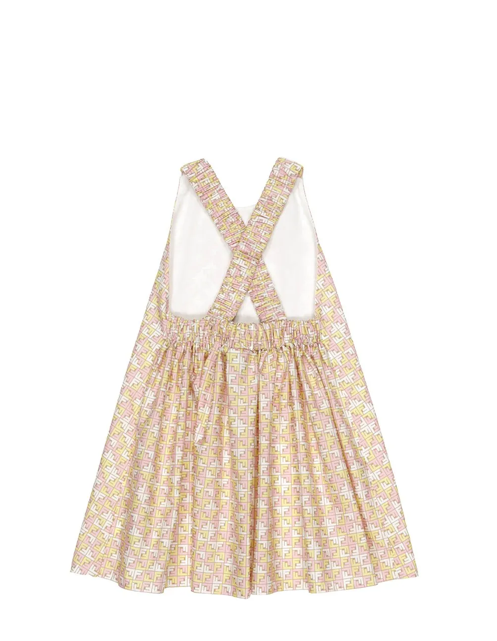 Fendi Kids Monogram Motif Sleeveless Dress