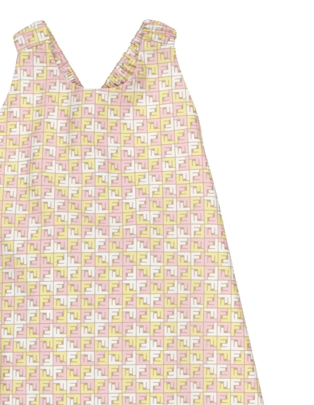 Fendi Kids Monogram Motif Sleeveless Dress