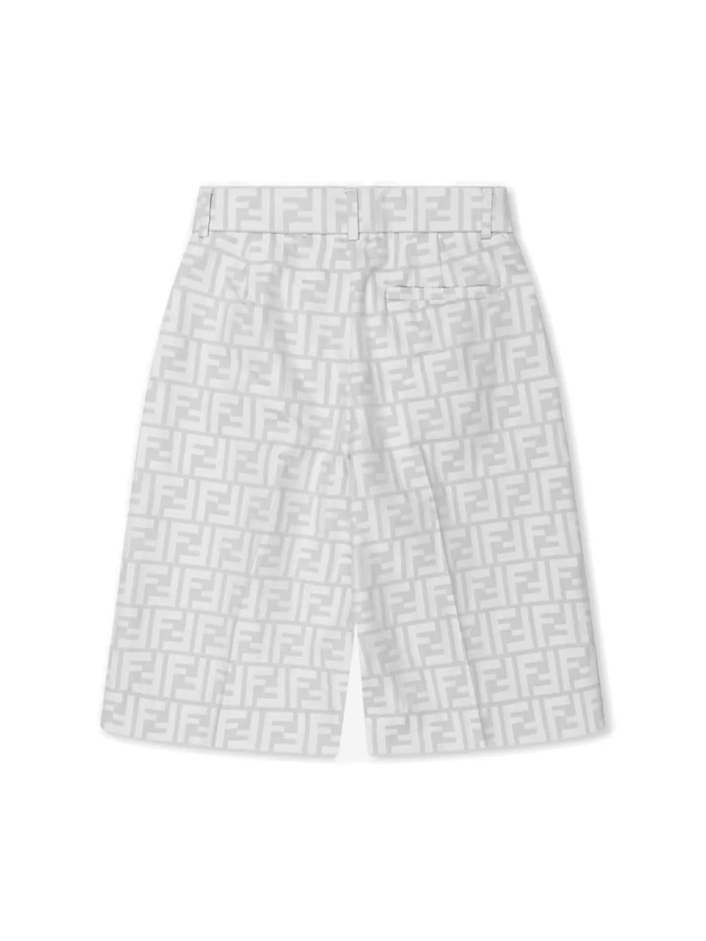 Fendi Kids Logo Monogram Bermuda Shorts