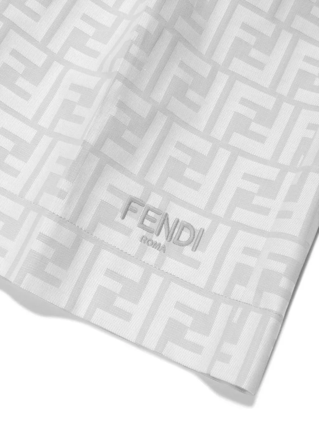 Fendi Kids Logo Monogram Bermuda Shorts