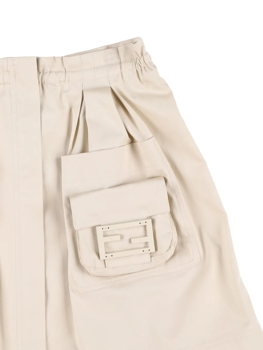 Gucci Kids Logo Plaque Pleated Skirt