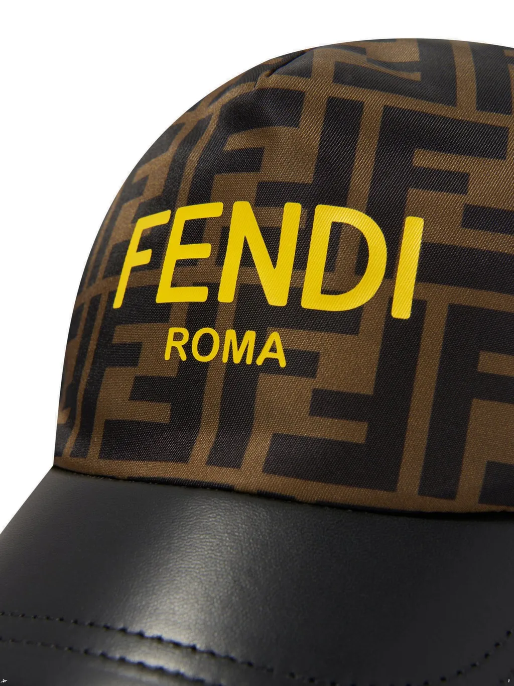 Fendi Kids Logo Printed Baseball Cap