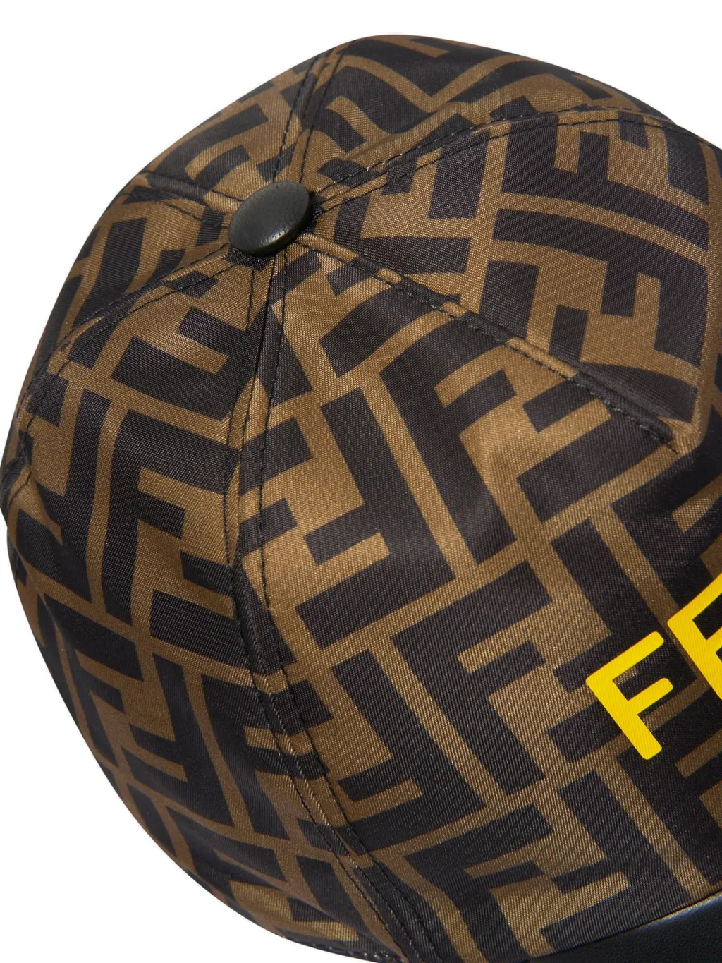 Fendi Kids Logo Printed Baseball Cap
