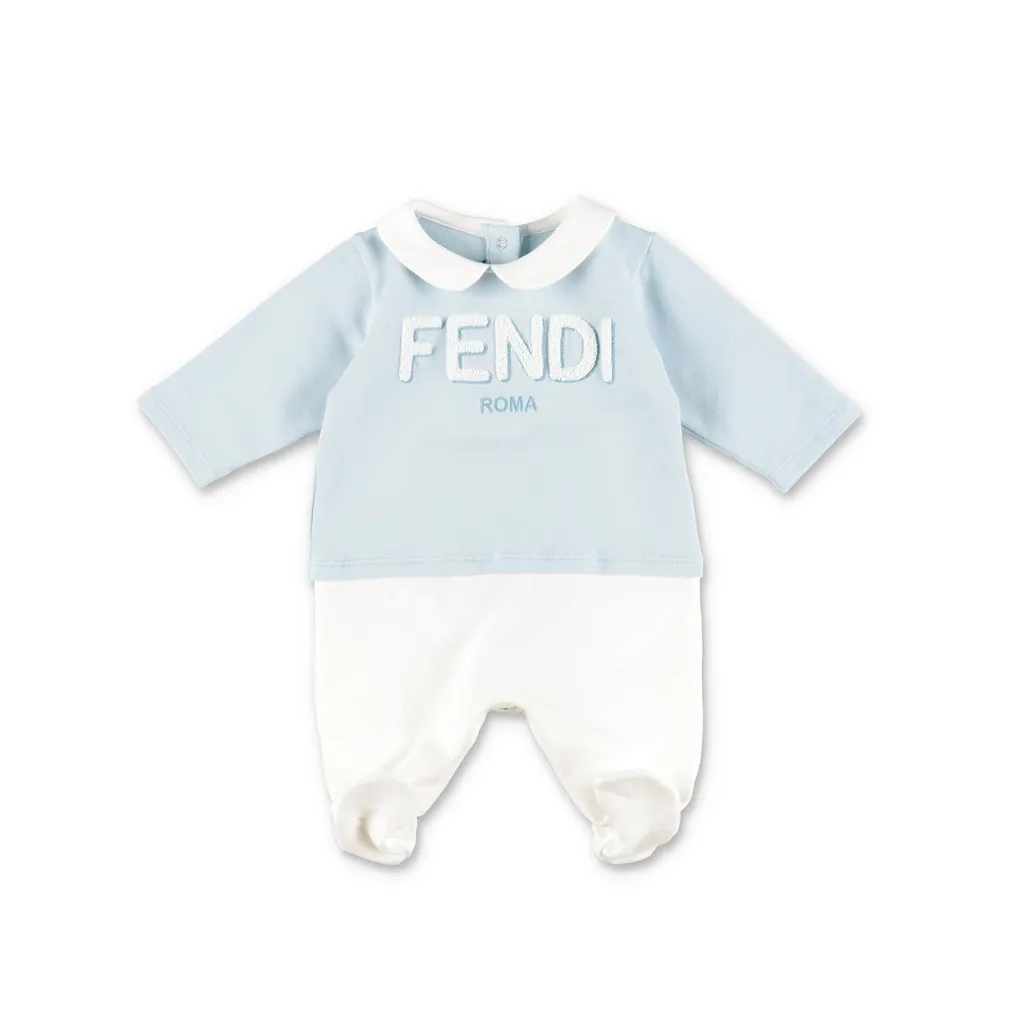 Fendi Kids Fendi Roma Terry Embroidered Baby Kit