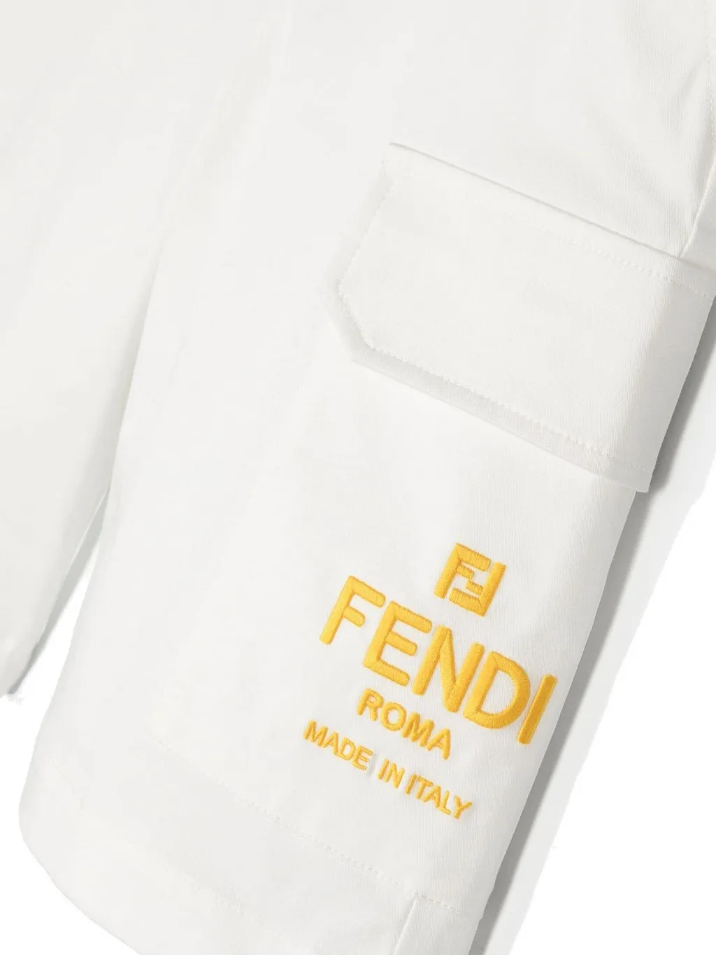 Fendi Kids Gabardine Bermuda Shorts