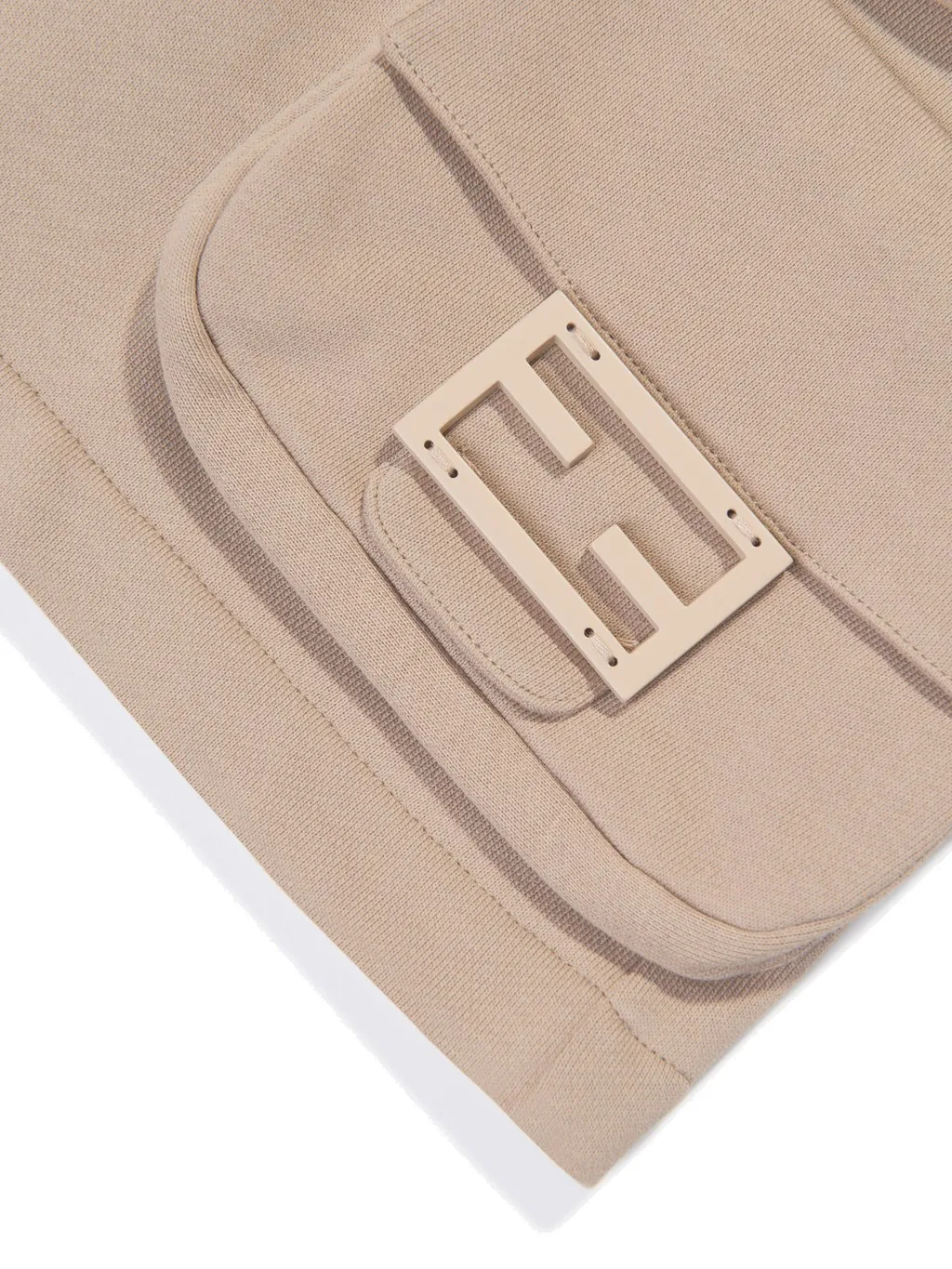 Fendi Kids Drawstring Baguette Pocket Cargo Shorts