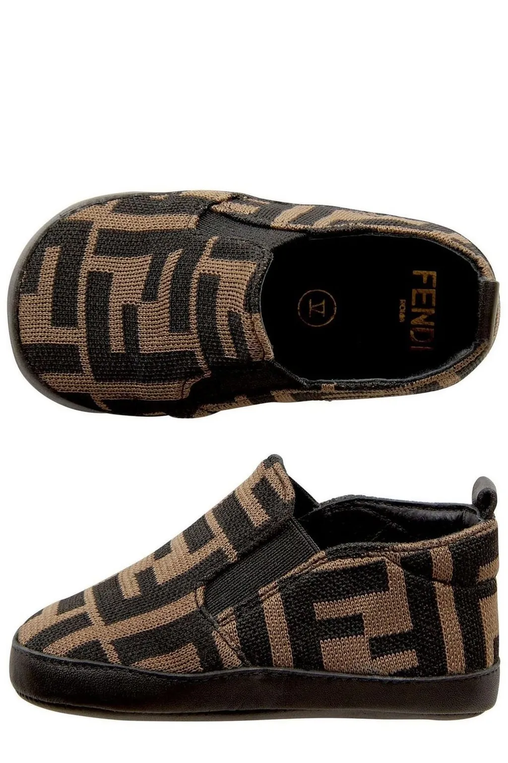 Fendi Kids Ff Motif Slip-On Sneakers