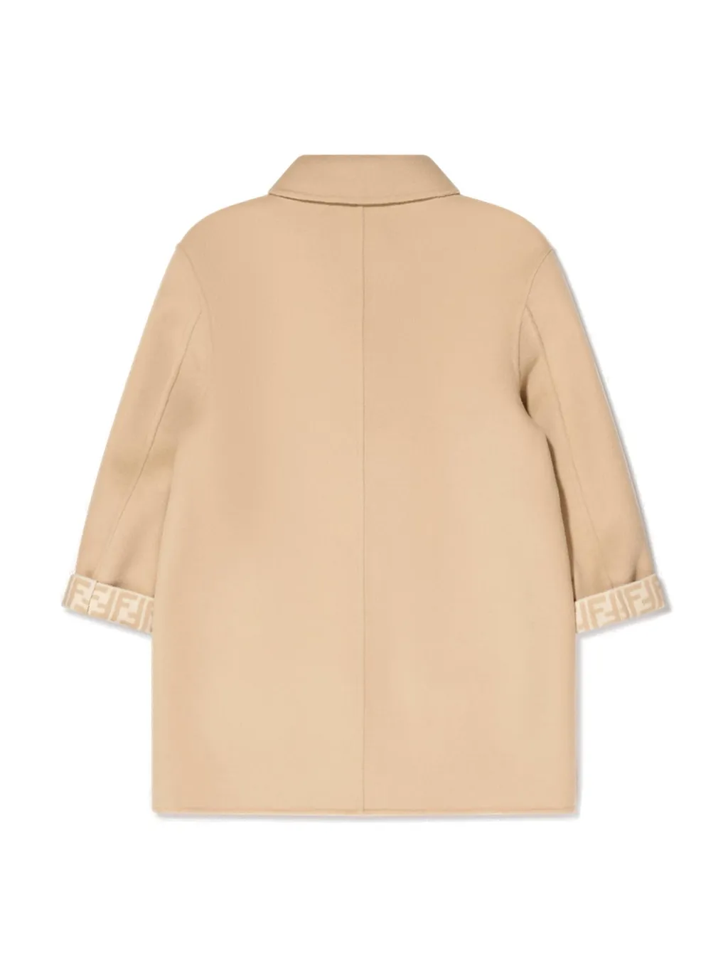 Fendi Kids Logo Printed Button-Up Coat