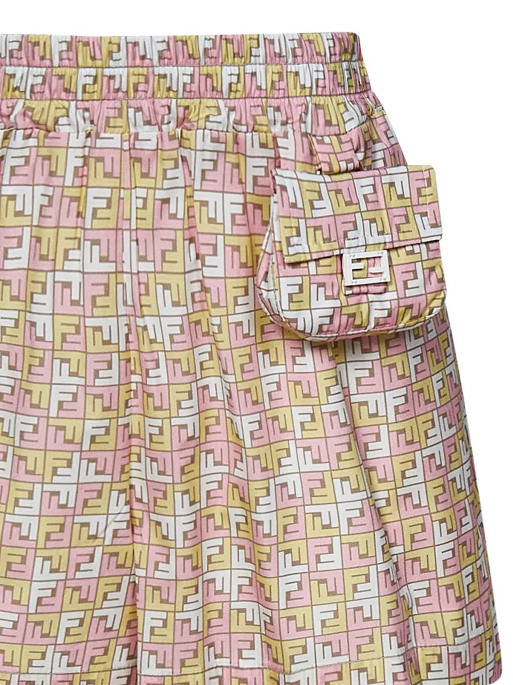 Fendi Kids Ff Printed Elasticated Waistband Shorts