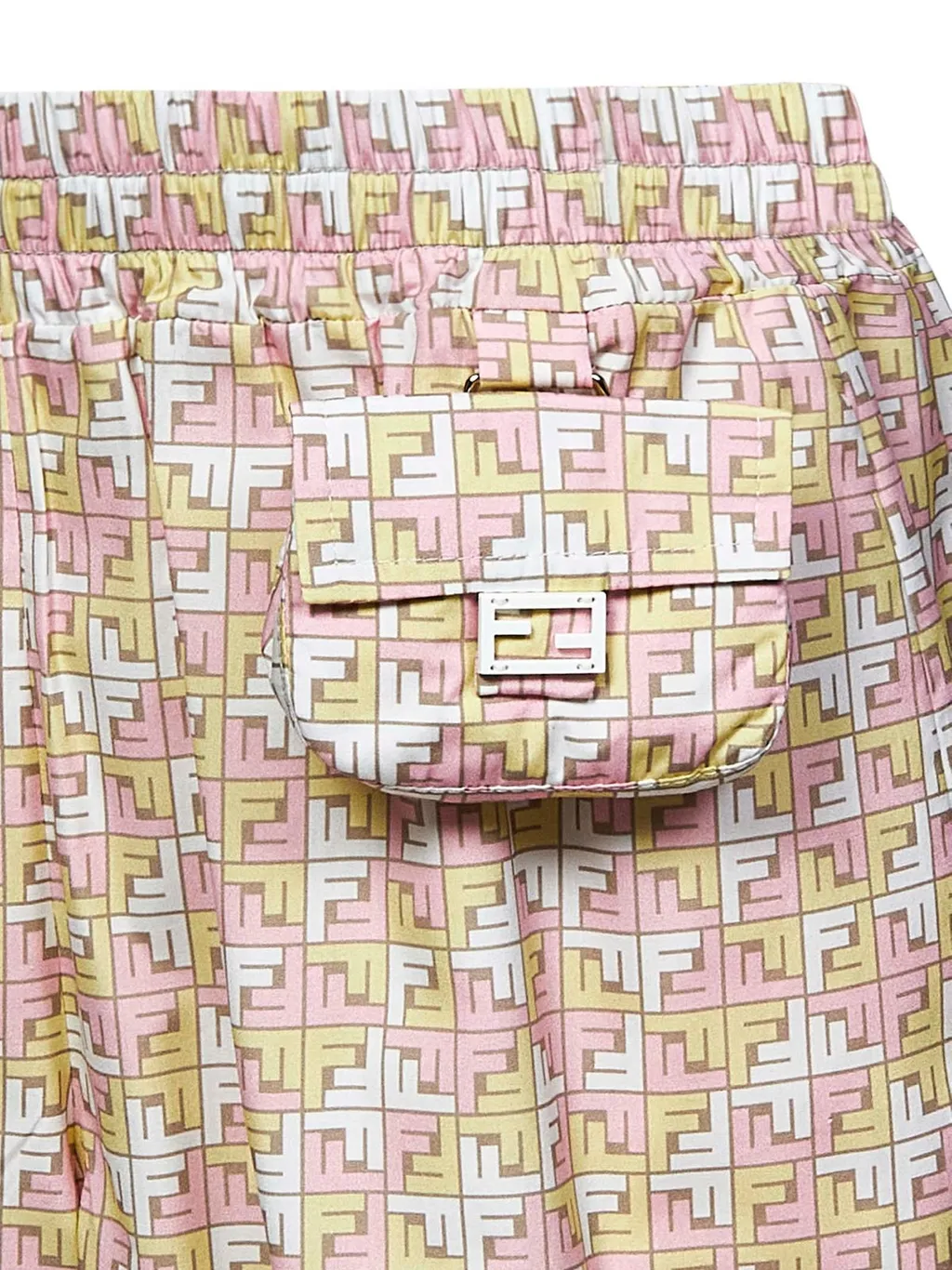 Fendi Kids Ff Printed Elasticated Waistband Shorts