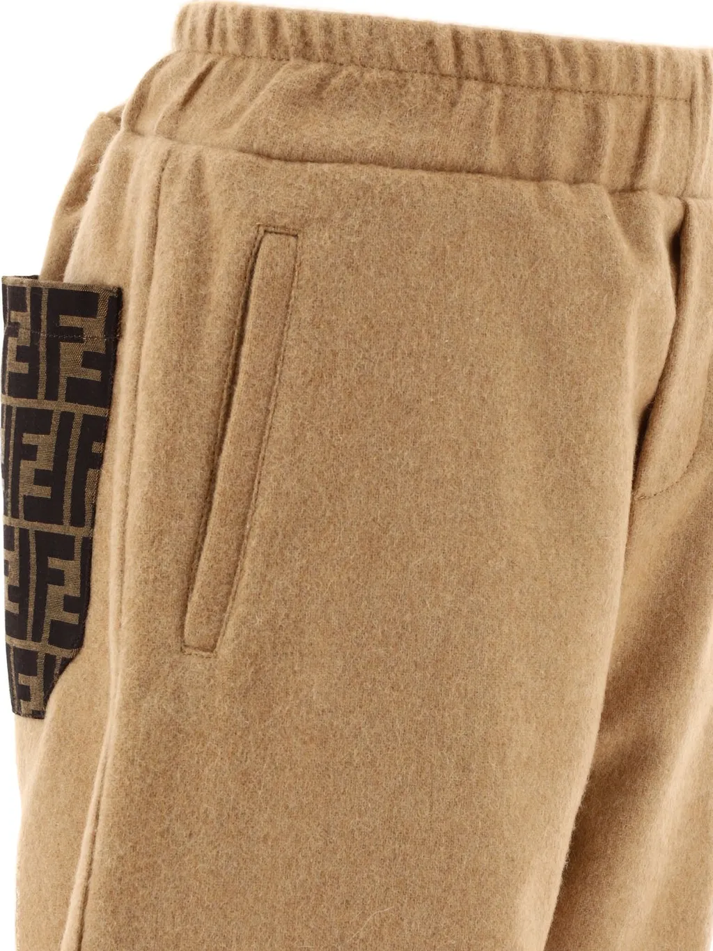 Fendi Kids Flannel Straight Leg Trousers