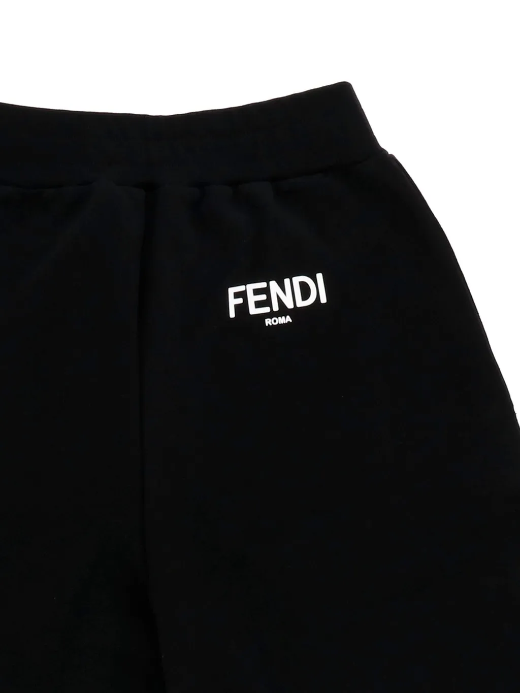 Fendi Kids Logo Printed Bermuda Shorts