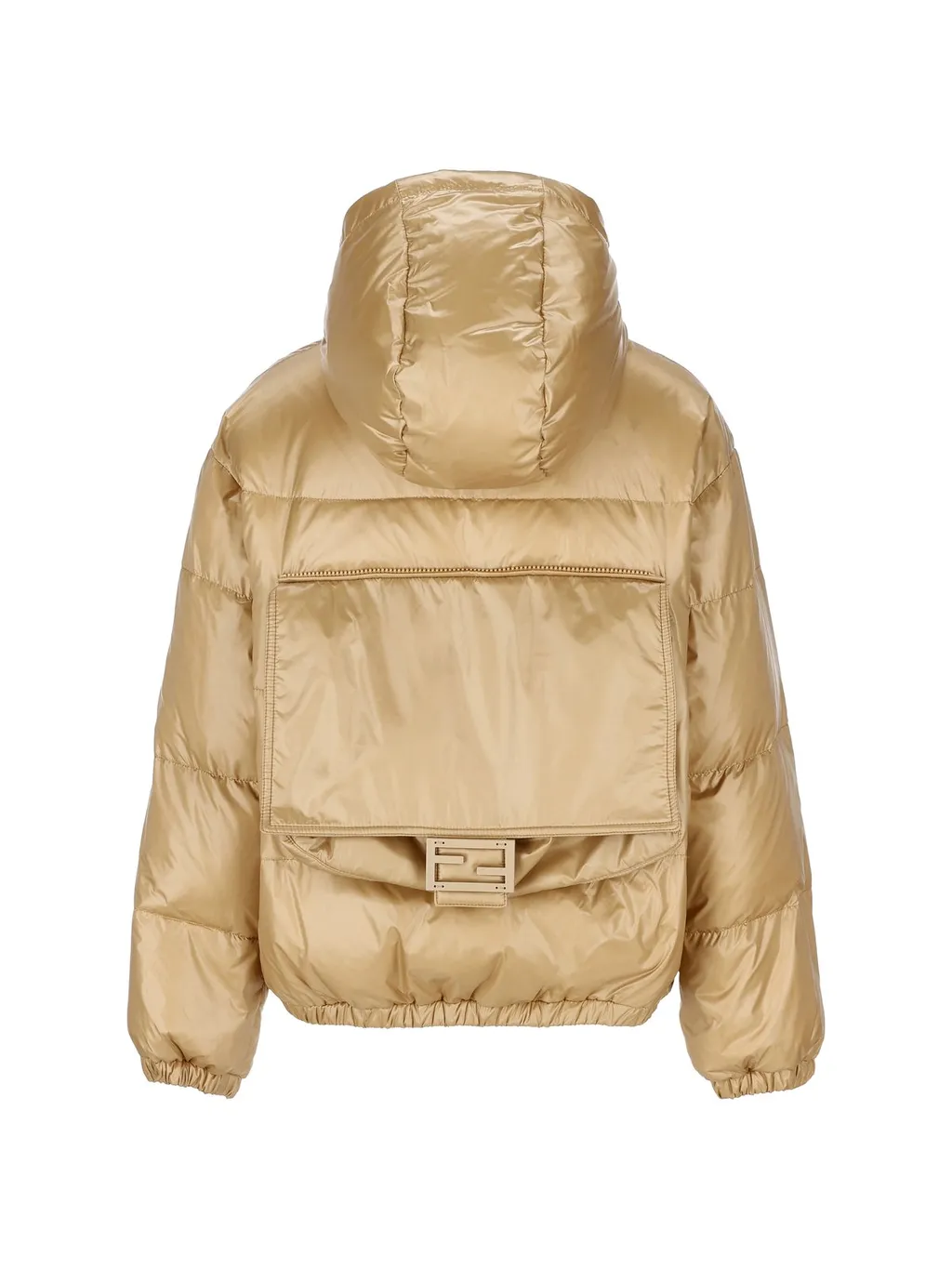 Fendi Kids Logo Patch Down Jacket