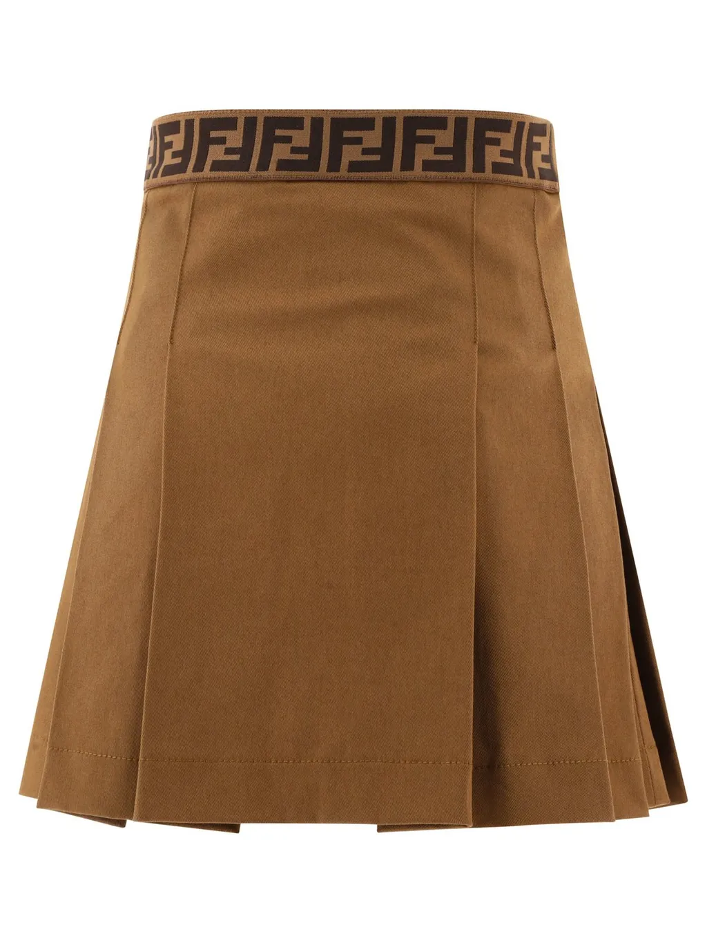 Fendi Kids Double Breasted Pleated Skirt