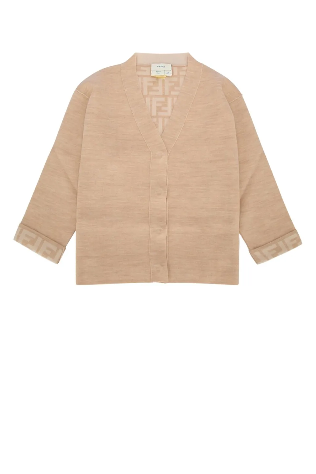 Fendi Kids V-Neck Long-Sleeved Cardigan