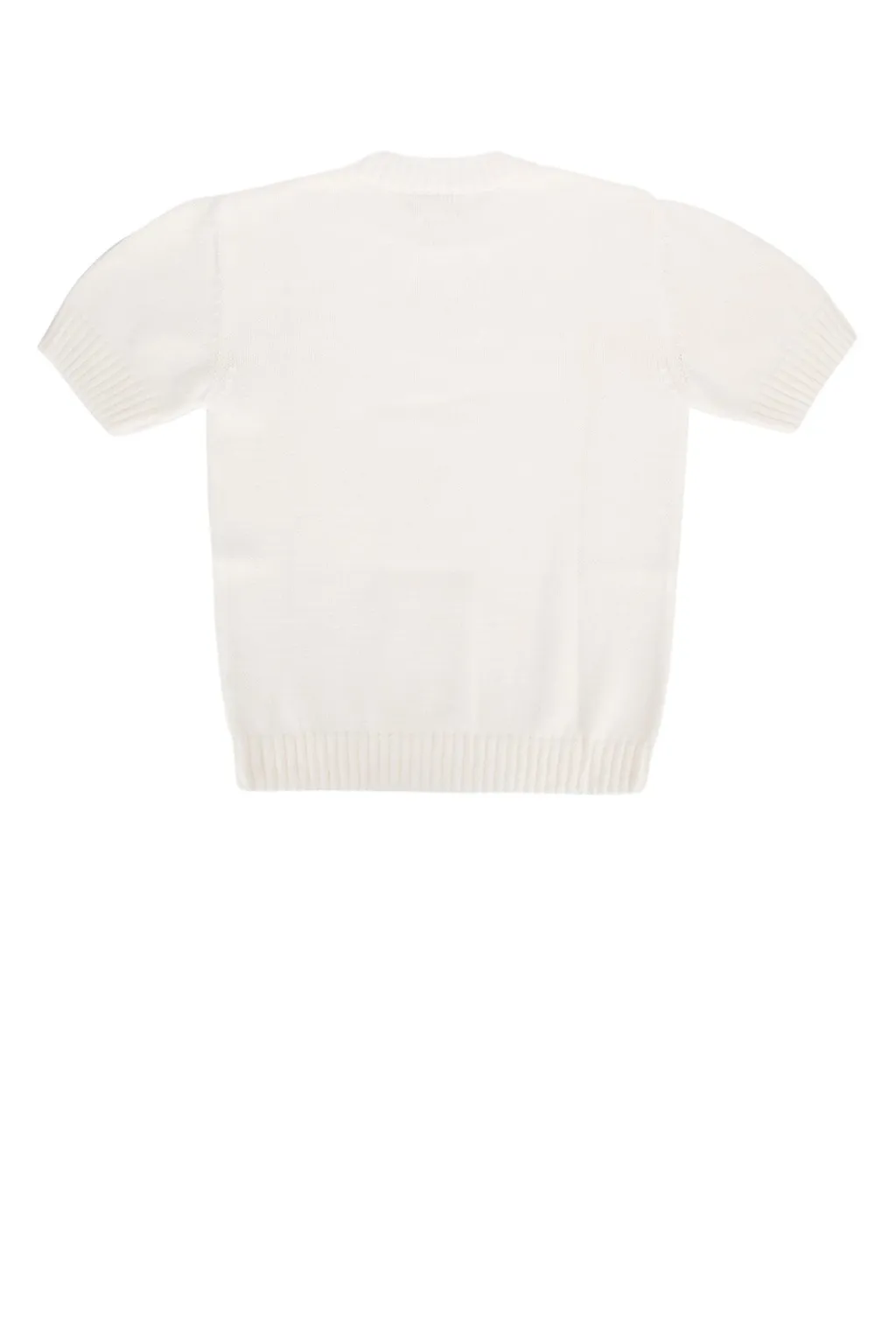 Fendi Kids Ff Short Sleeved Knitted Top