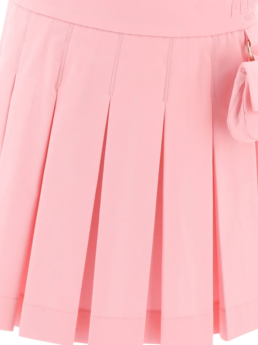 Fendi Kids Pocket-Detailed Pleated Mini Skirt