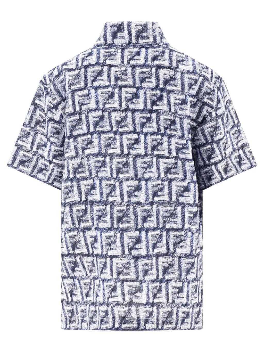 Fendi Kids Ff-Printed Short Sleeved Shirt