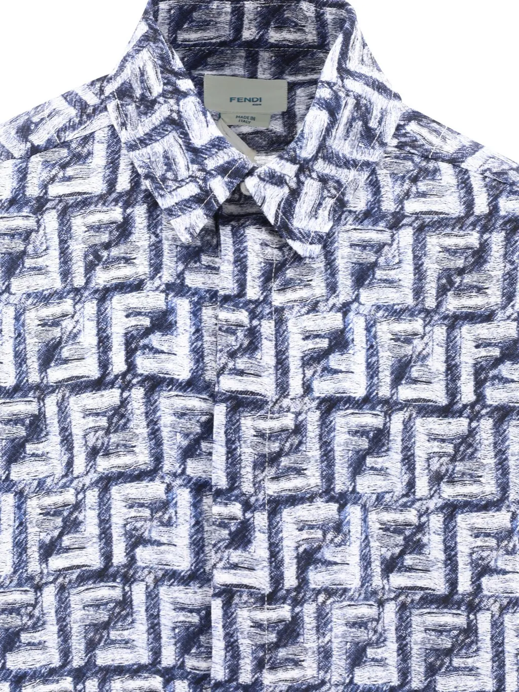 Fendi Kids Ff-Printed Short Sleeved Shirt