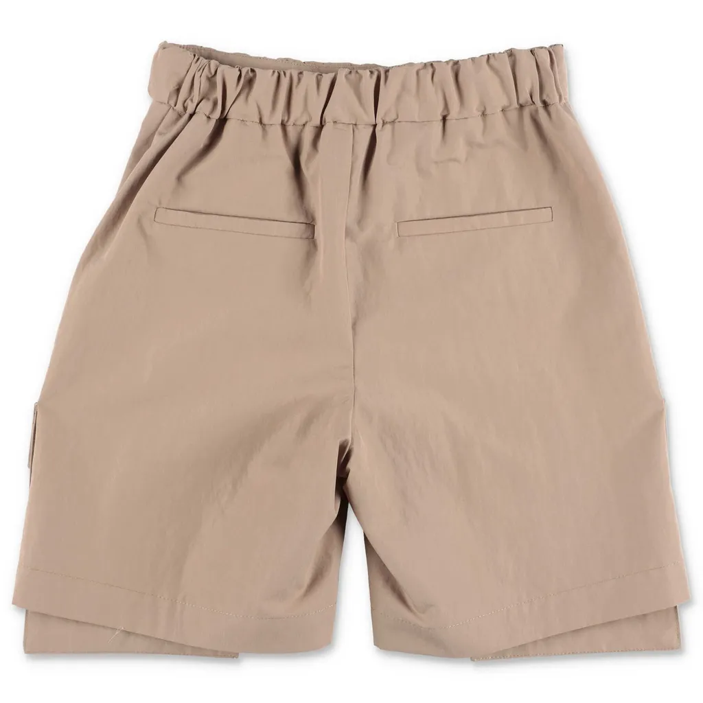 Fendi Kids Logo Embroidered Pocket Shorts