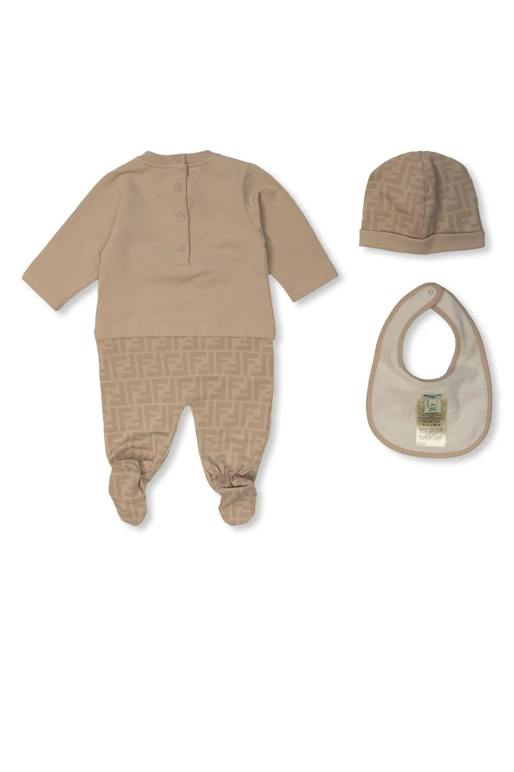 Fendi Kids Logo Printed Baby Set