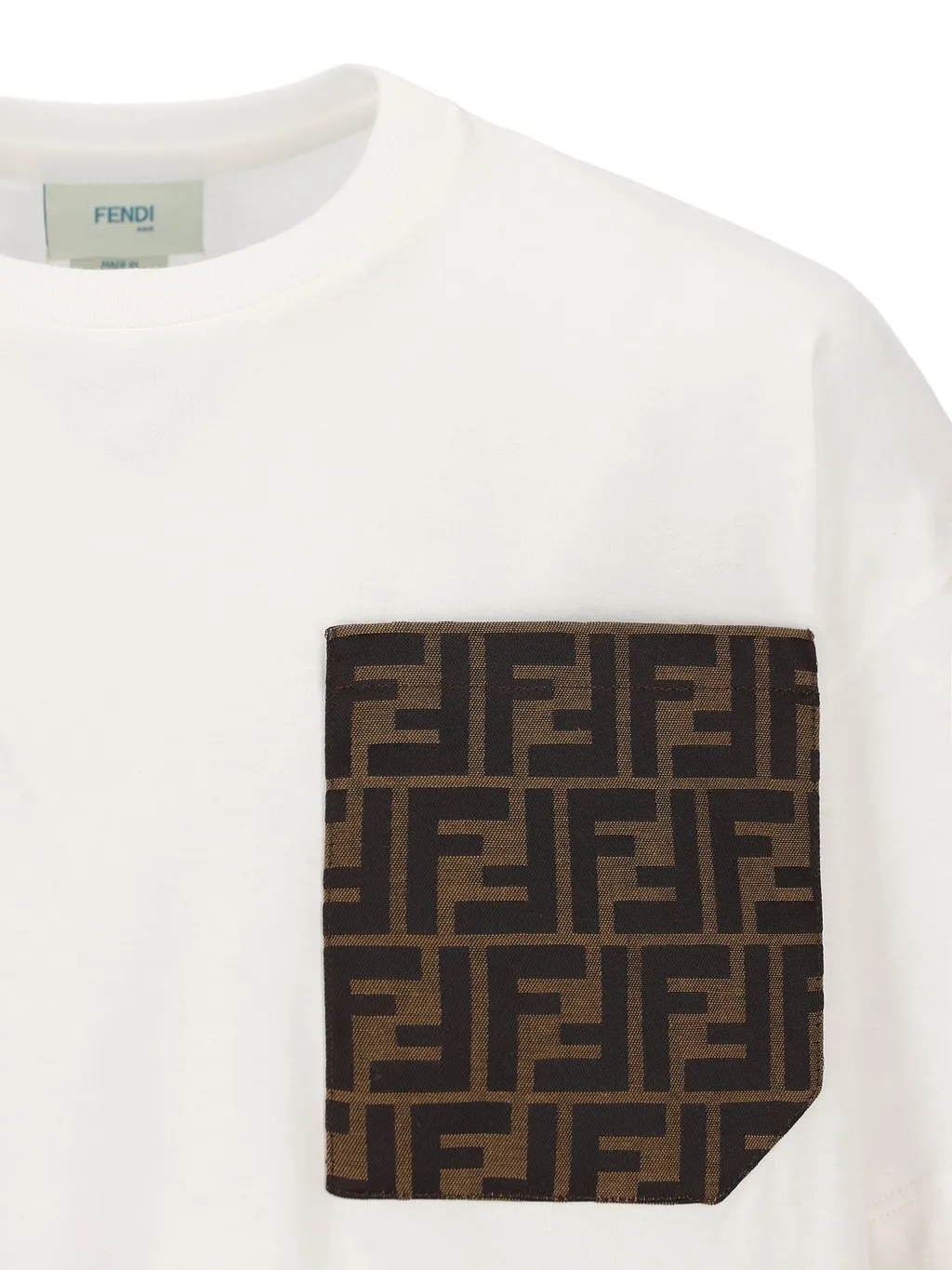 Fendi Kids Jacquard Pocket Jersey T-Shirt