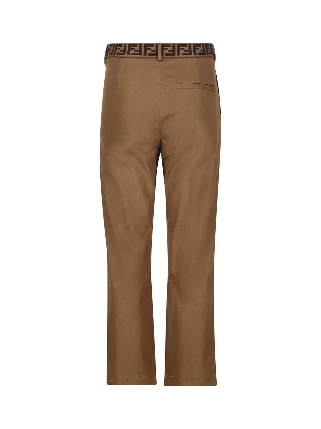 Fendi Kids Ff Logo Straight Leg Trousers