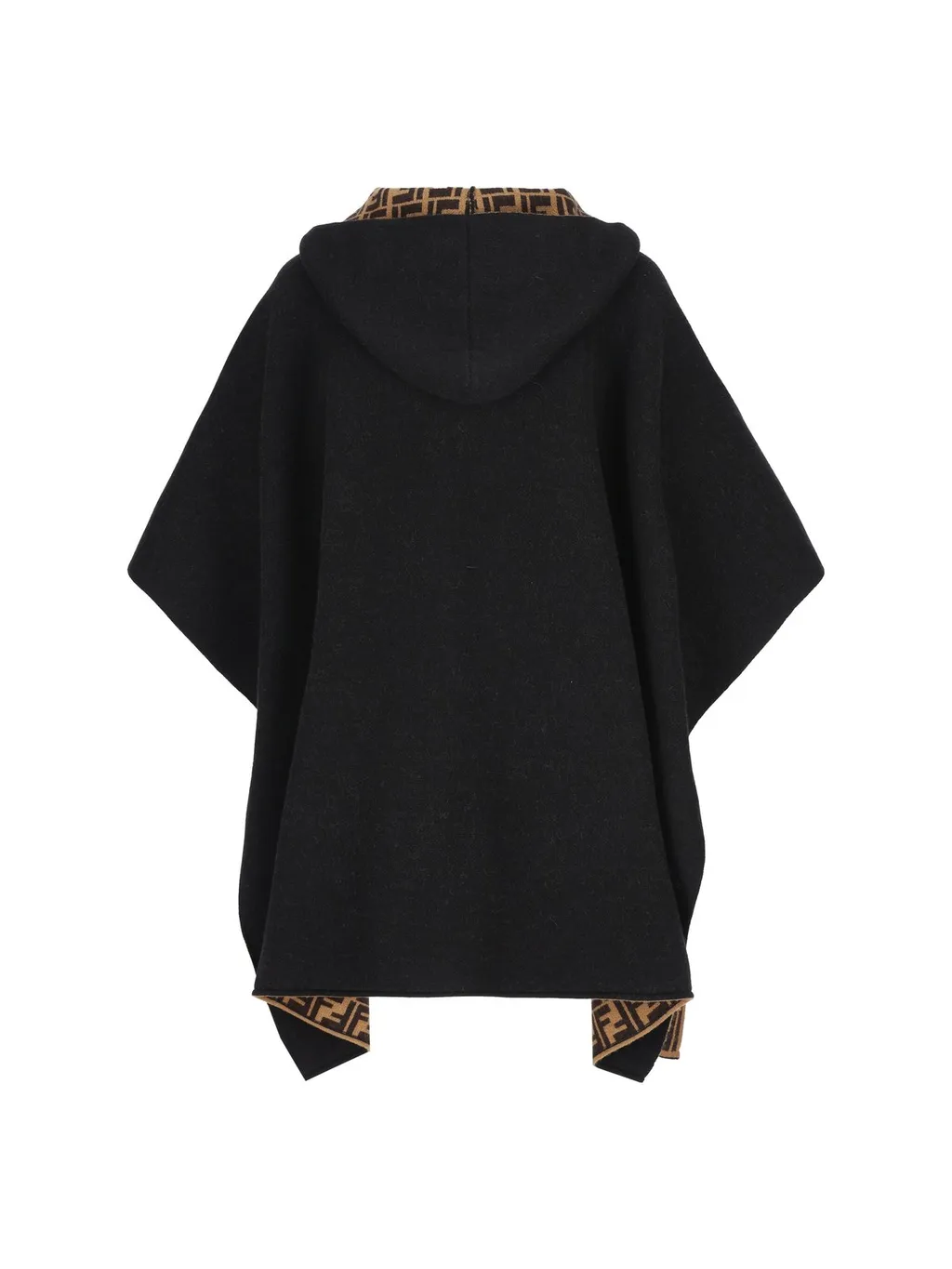 Fendi Kids Logo-Intarsia Knitted Cape