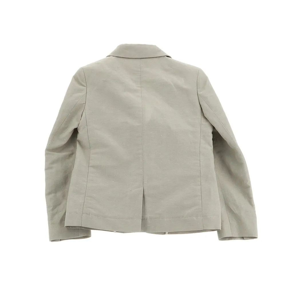 Fendi Kids Logo Embroidered Tailored Blazer