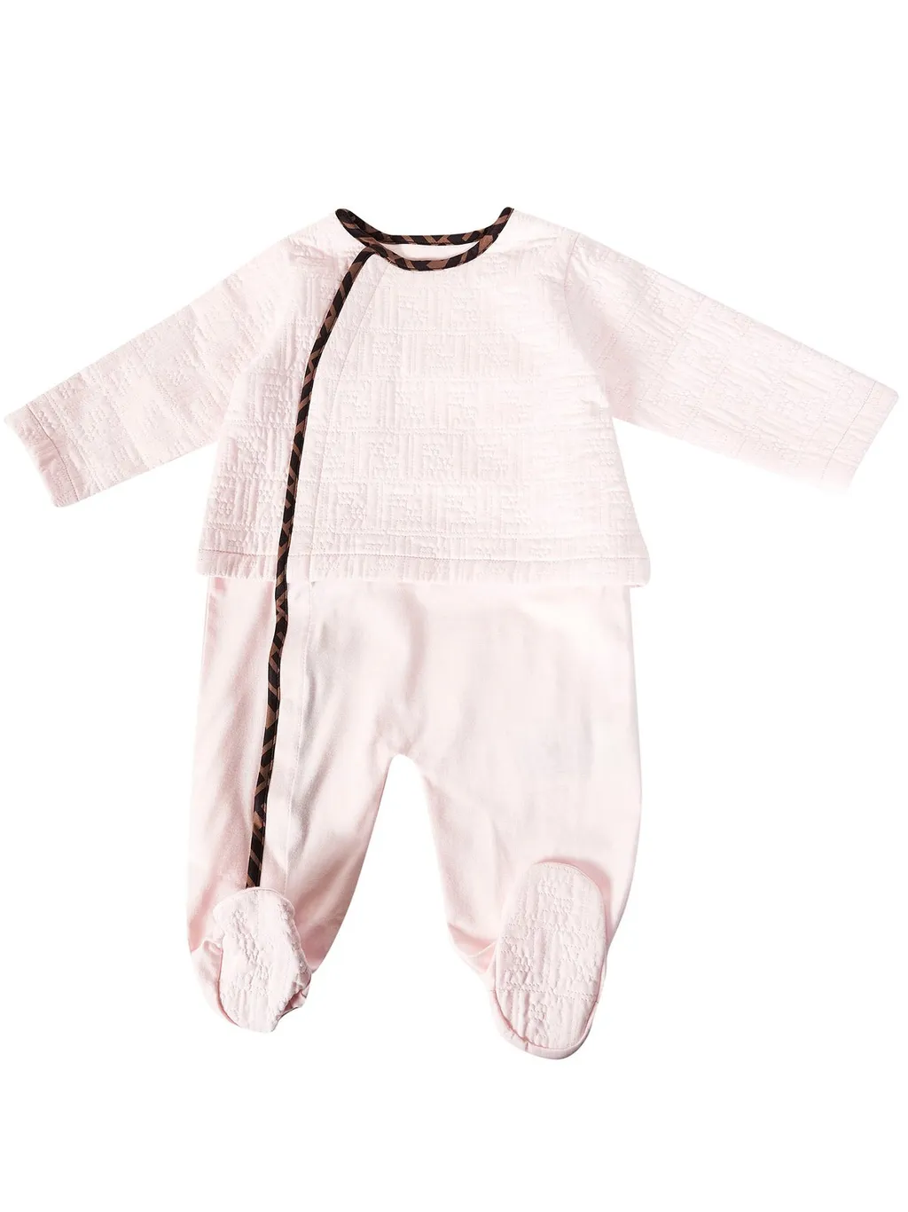 Fendi Kids Ff-Trim Three Pieces Tracksuits