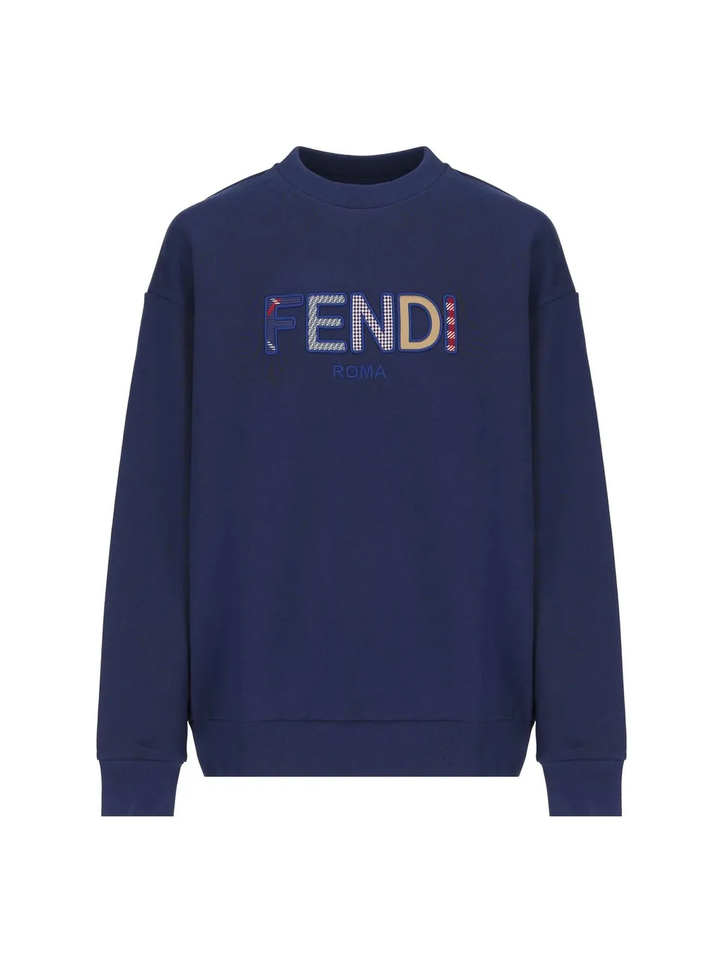 Fendi Kids Logo Embroidered Long-Sleeved Sweatshirt