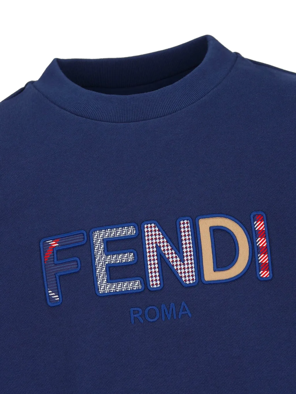 Fendi Kids Logo Embroidered Long-Sleeved Sweatshirt