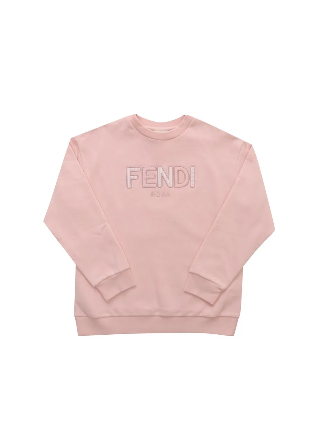 Fendi Kids Logo Embroidered Crewneck Sweatshirt