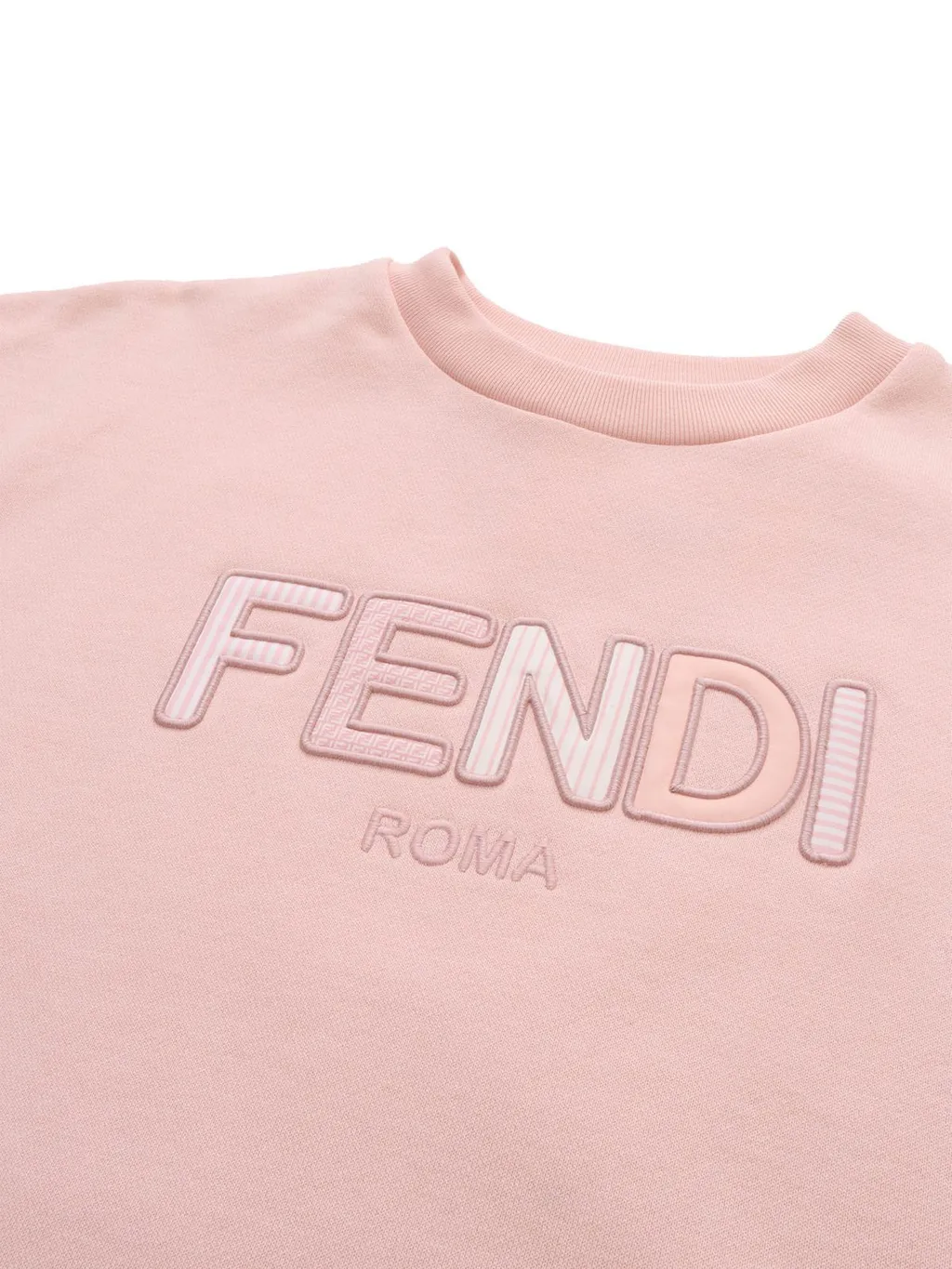 Fendi Kids Logo Embroidered Crewneck Sweatshirt